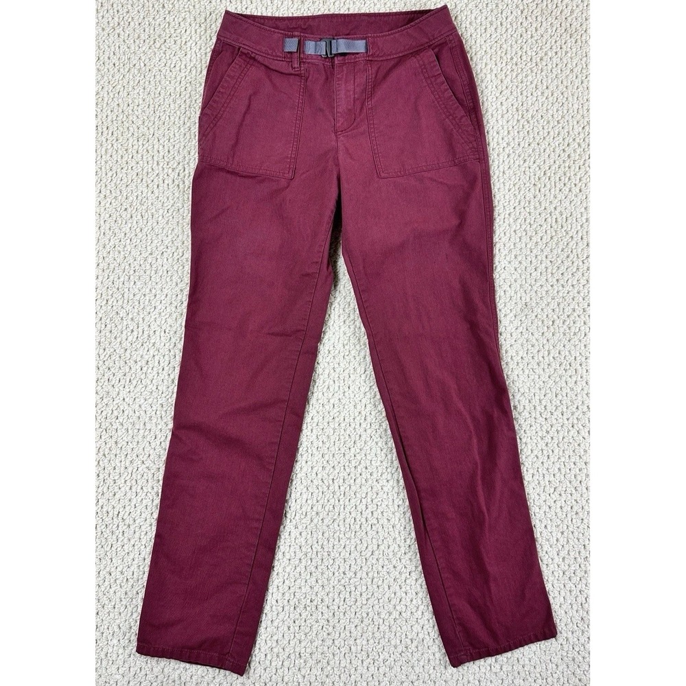 Outdoor Research Pants Womens 4 Reg Red Shastin Belted Stretch Climbing Hiking